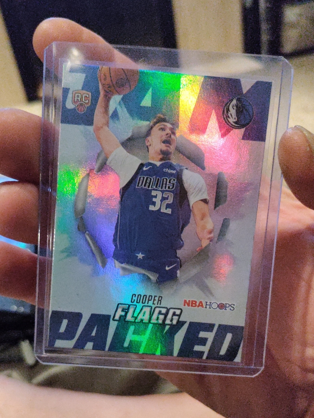 2025-26 Topps NBA Hoops Cooper Flagg Jam Packed Rookie Holofoil